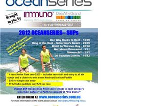 Sydney SUP Oceanseries Flyer 2012