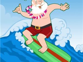 Surfing Santa by Nyrak