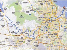 Map of Brisbane River