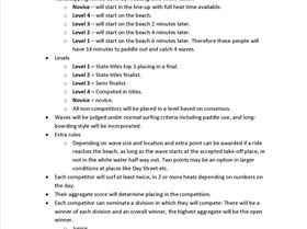 SUPCrew  1st surfing comp format
