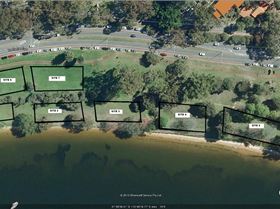 Google map of Matilda Bay hire sites