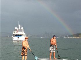 Rainbow on Sydney Harbour