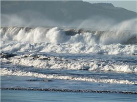 Frosty temps and big surf