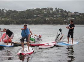 Just a little fun in the inflatabe race today.  Sam Parker and Kai Bates going down