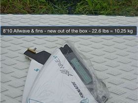 Weight - New 2013 - 8'10 Allwave