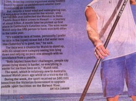 Geelong Addie story on Zeb Walsh winning Core Boardports Eastern Beach race