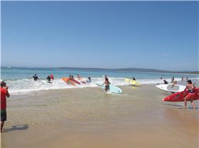 race class hits water