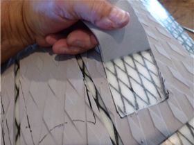 Exacto knife... remove what you want