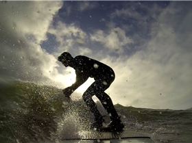 riding my new Hobie 8'4 CM RAW Sup