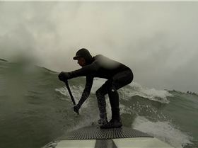 riding my new Hobie 8'4 CM RAW Sup