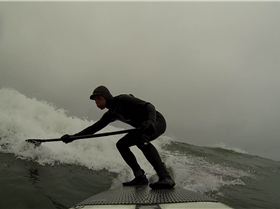 riding my new Hobie 8'4 CM RAW Sup