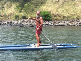 Downwinder starting off in the gulch