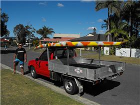 71. f16 Red Toyota Truck