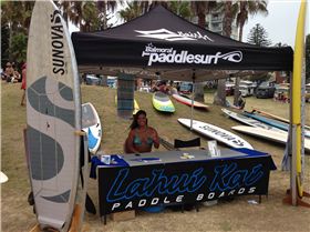 Dukes Day tent with Jill