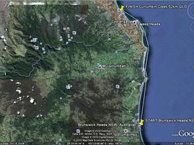 1.2010  Molokai Training Brunswick Heads to Currunbin Alley 52km