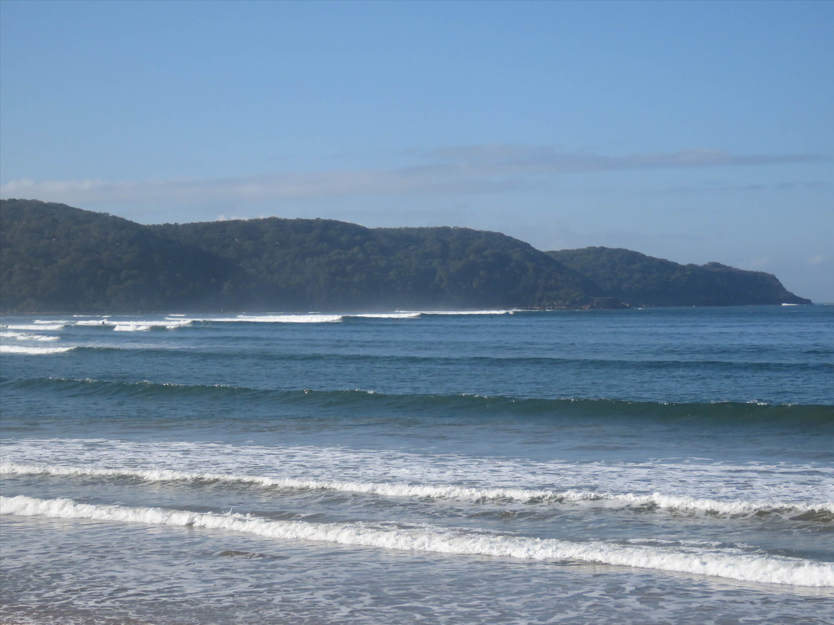 Couple of waves coming through from last week,not many out either