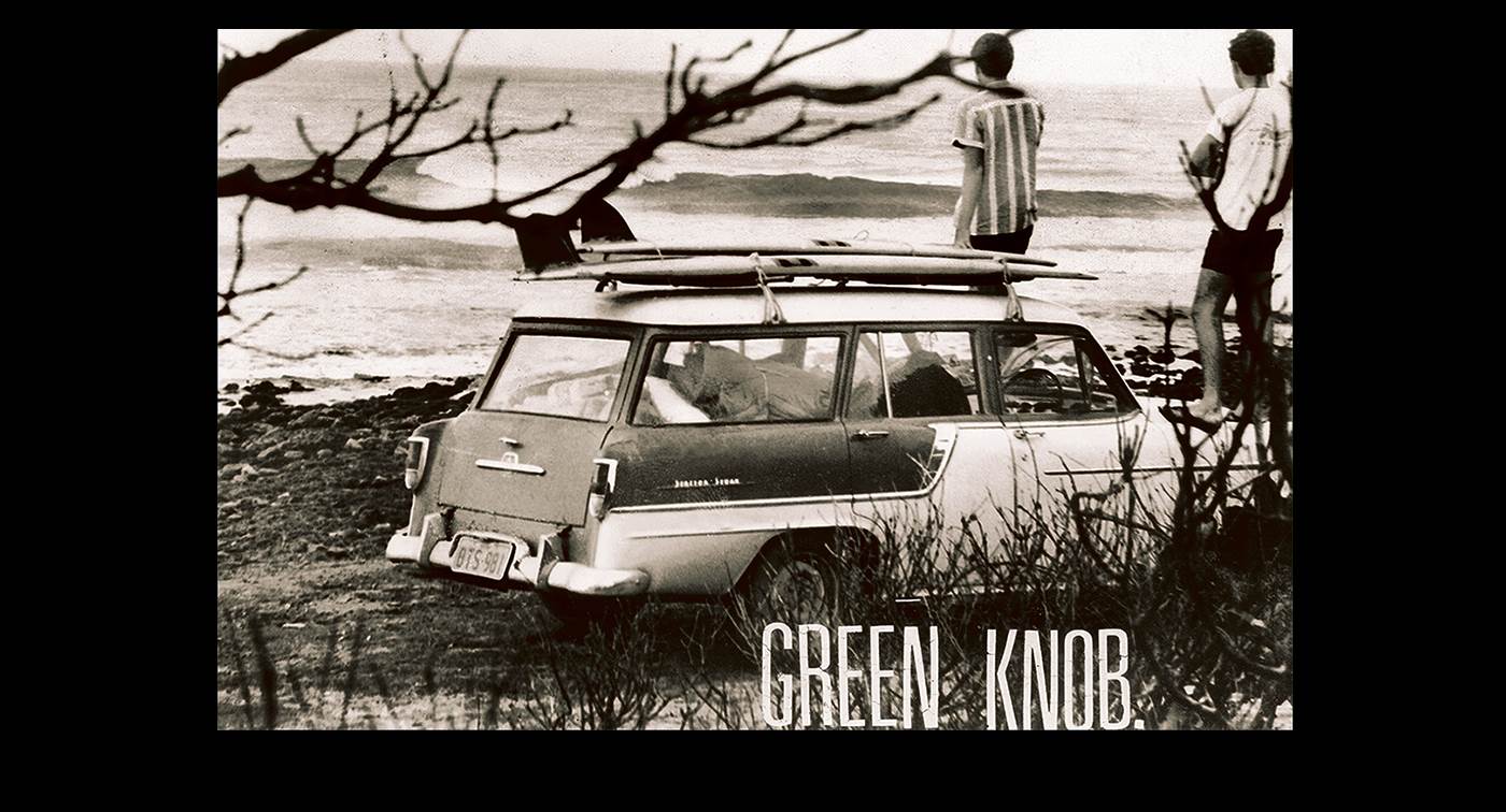 Green Knob Old Bar NSW Old Holden wagon surfing 1964