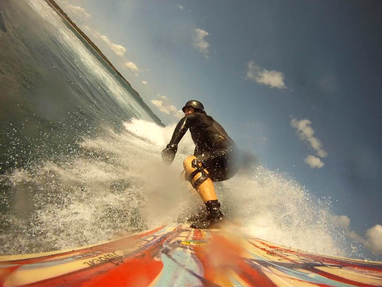 Banging it on the lip