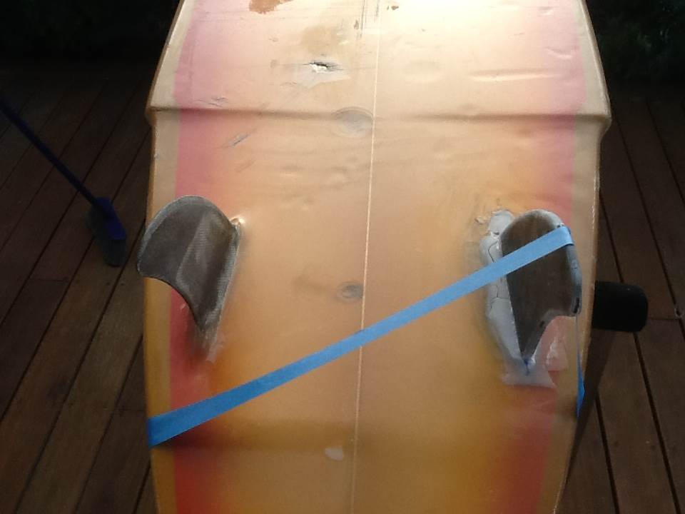 The board looks better now it has two fins