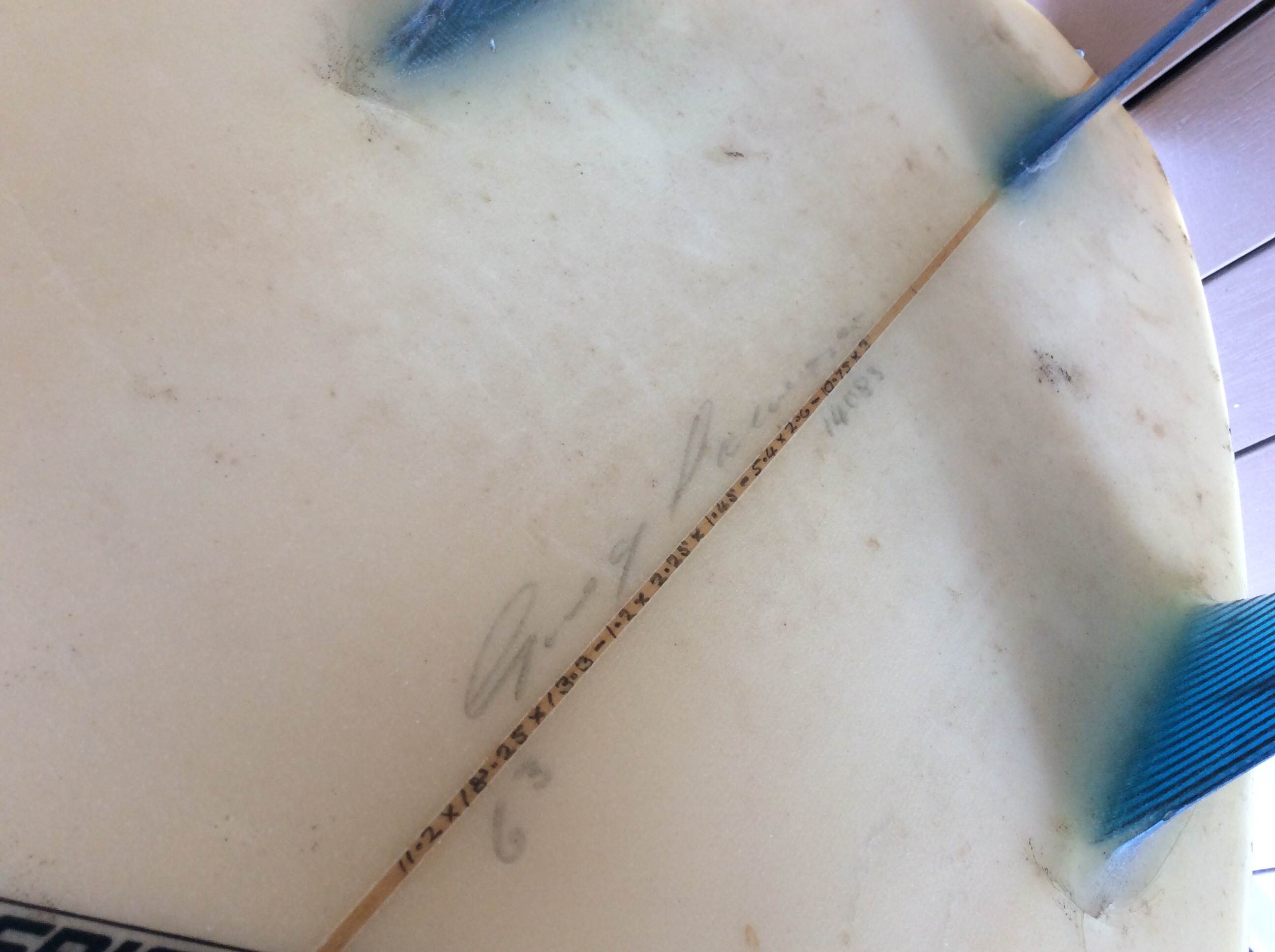 Greg laurenson surf board