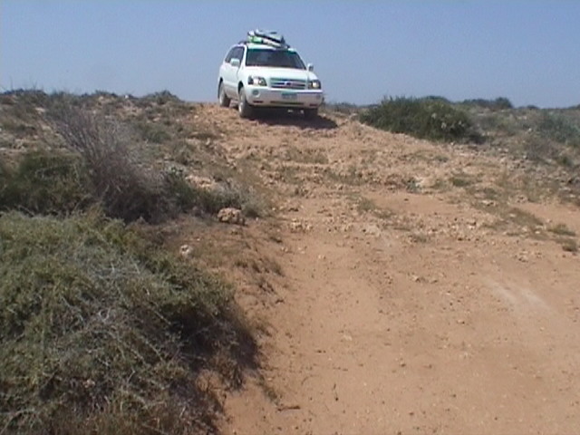 taking the new car off road to get away from the pack