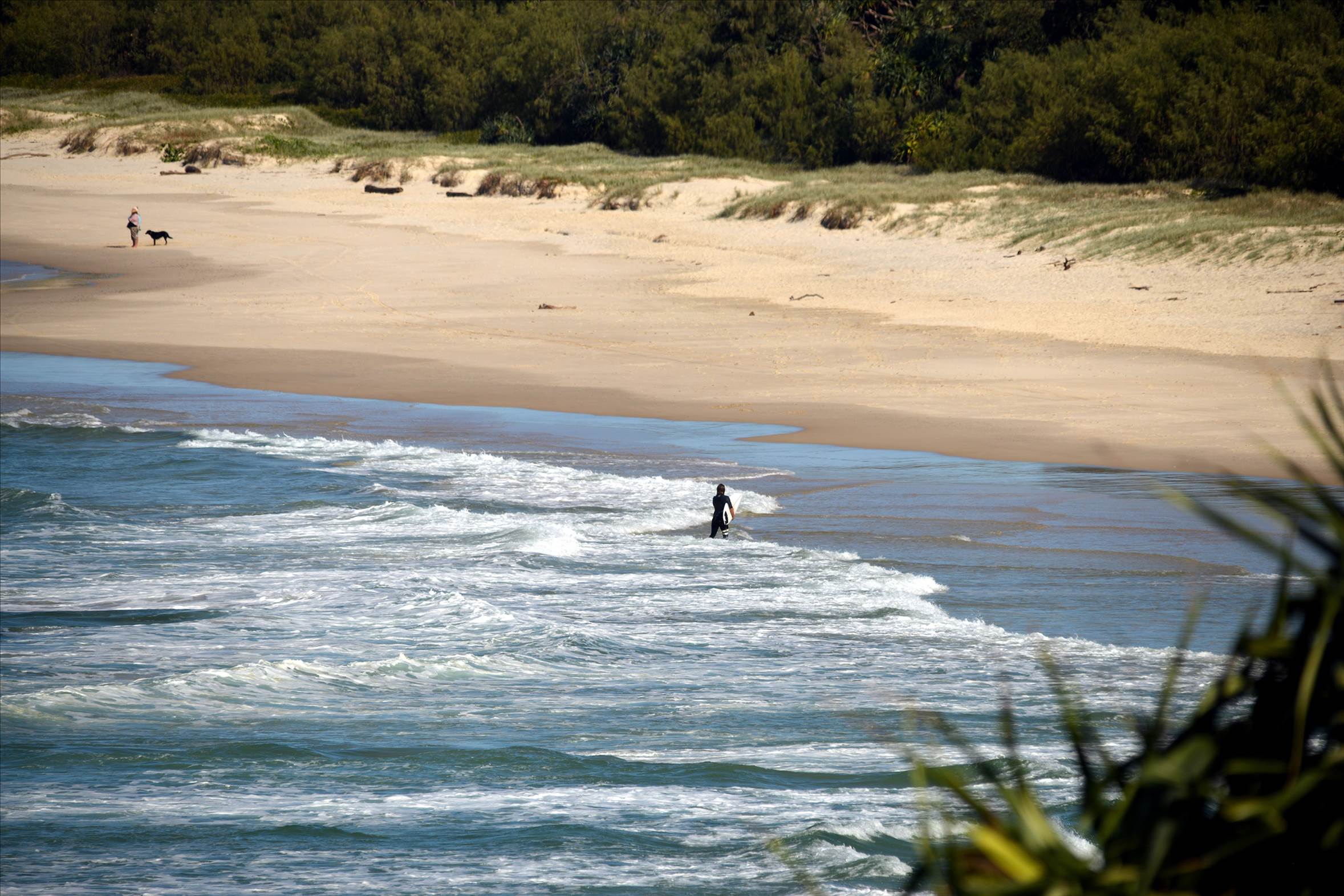 Surfers at Dreamtime Beach