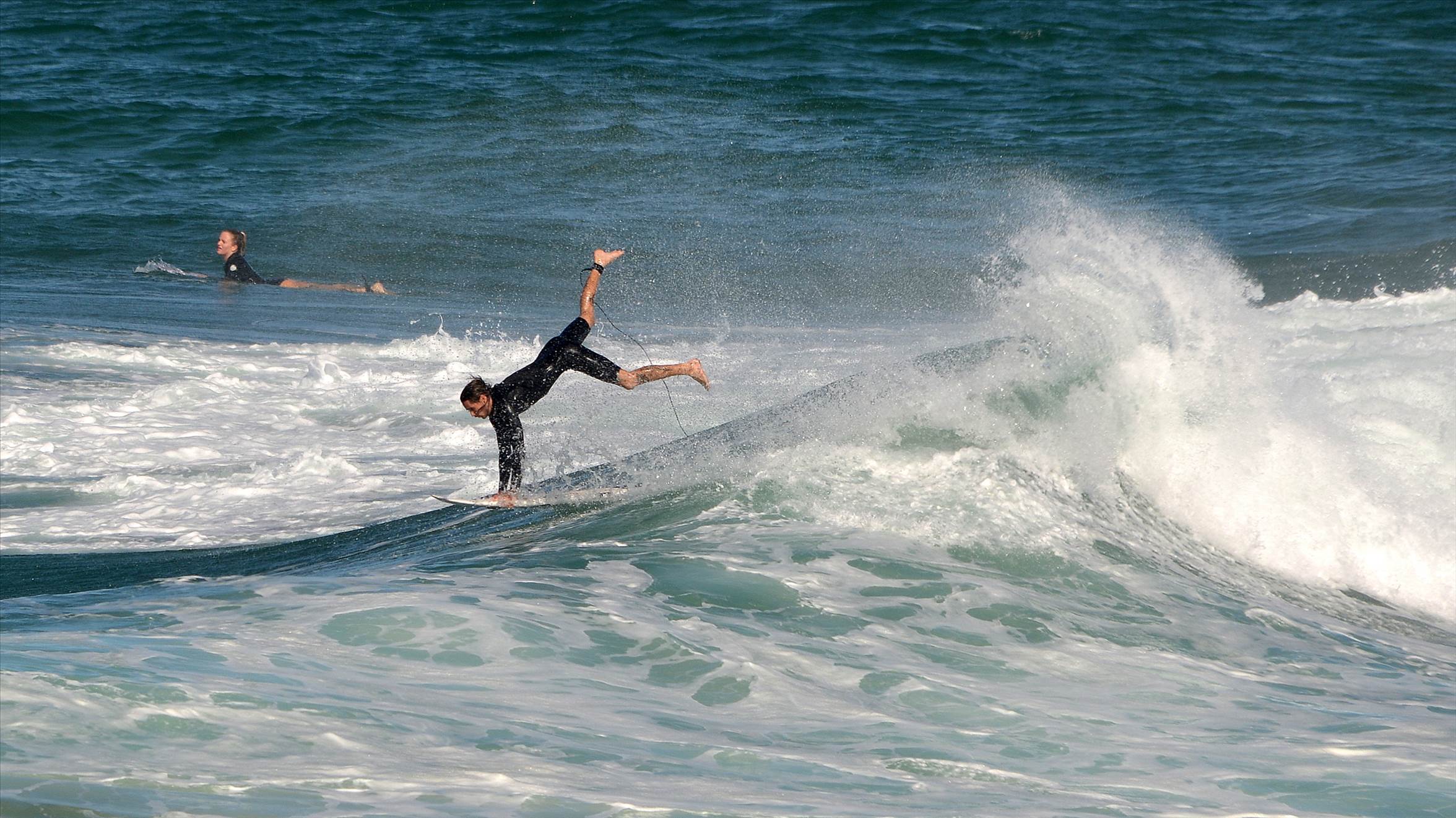 Surfers at Dreamtime Beach