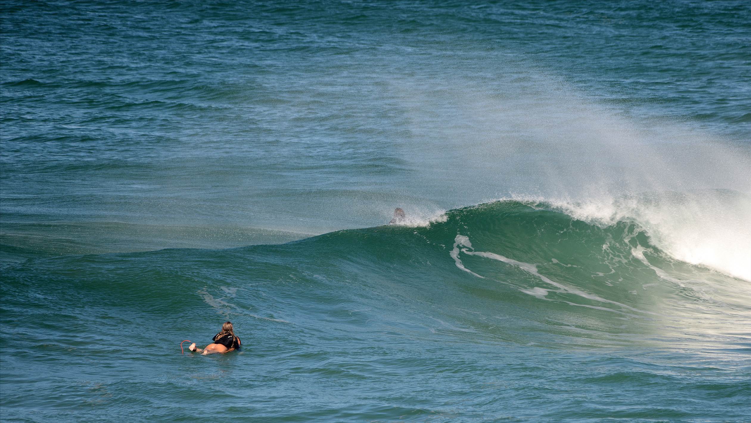 Surfers at Dreamtime Beach