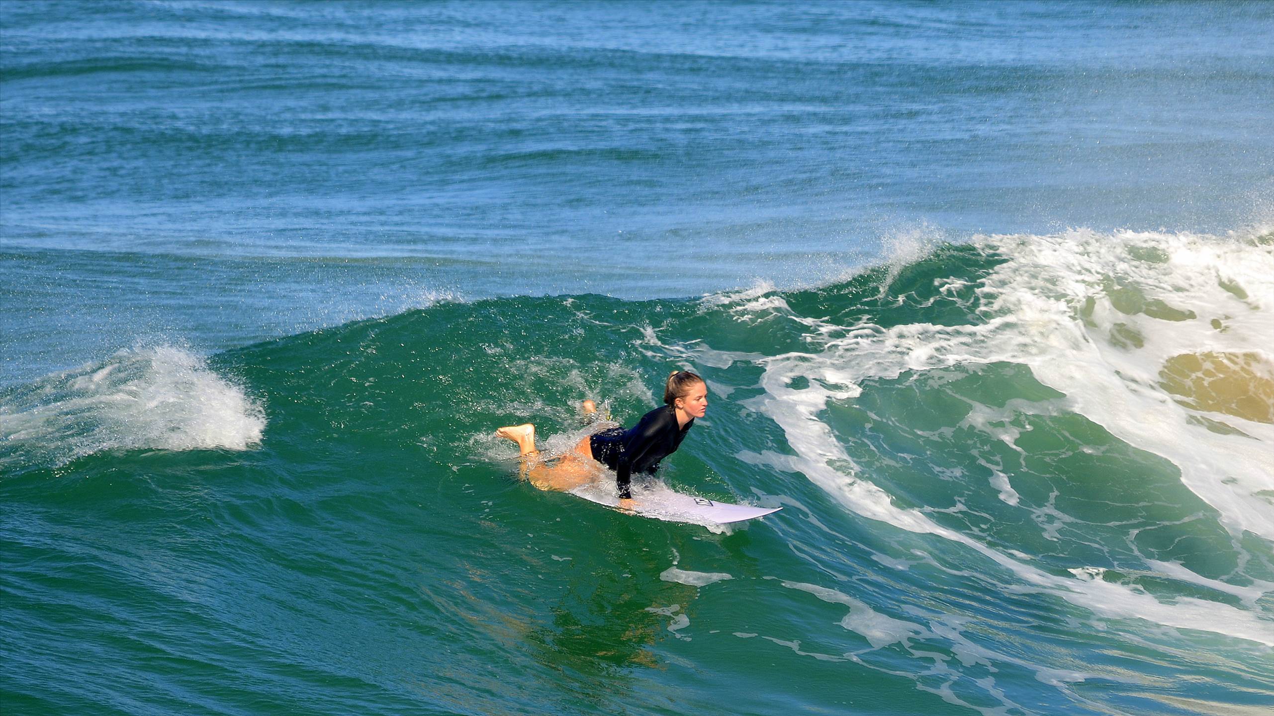 Surfers at Dreamtime Beach
