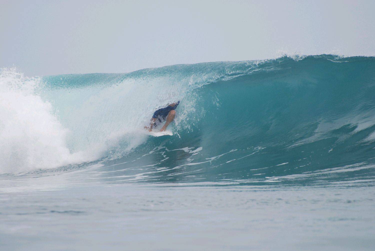 Behind the Blue curtain