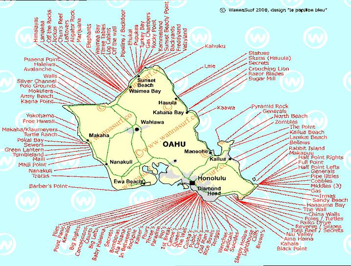 map -surf-spots-oahu