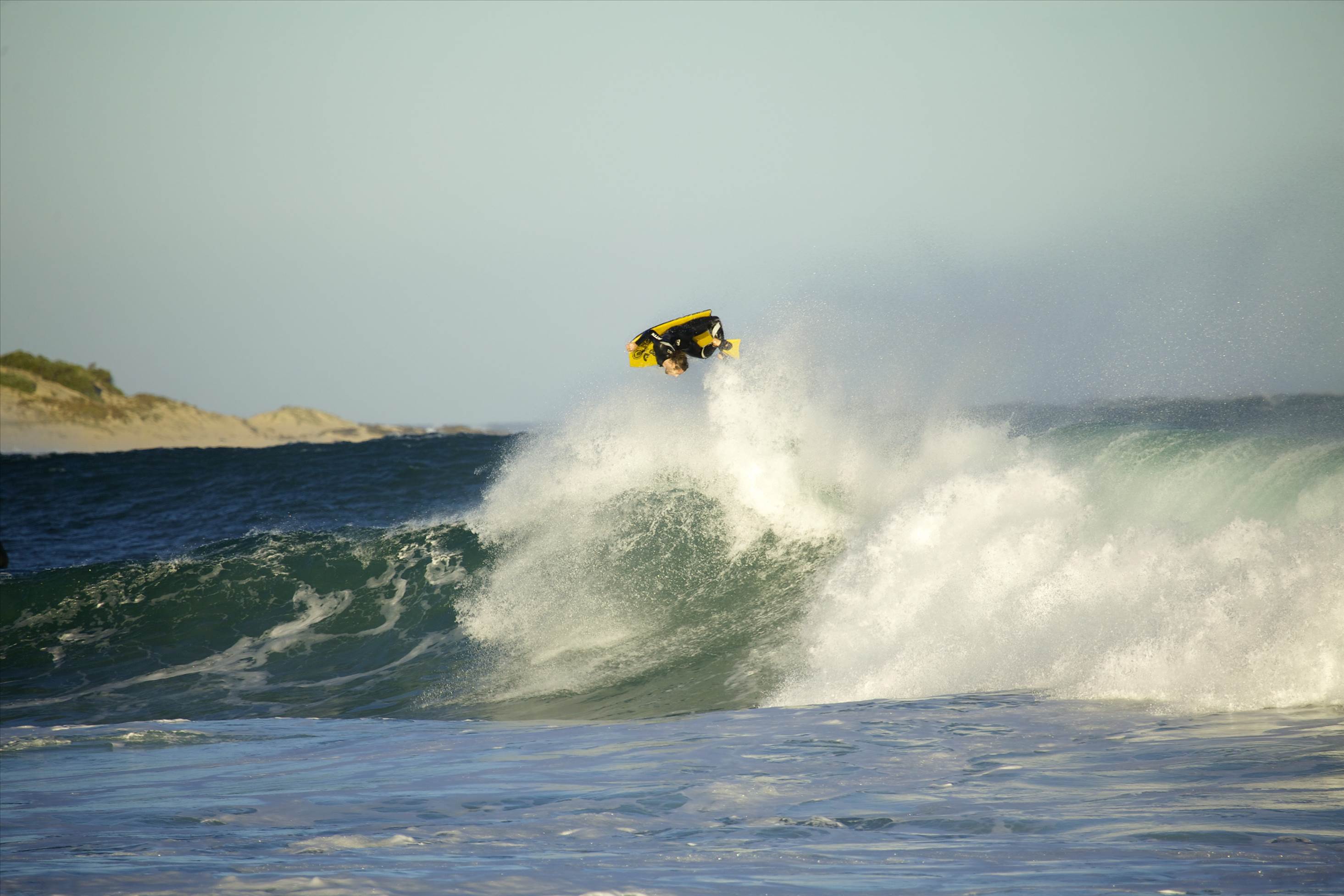 Body boarder catching air 1