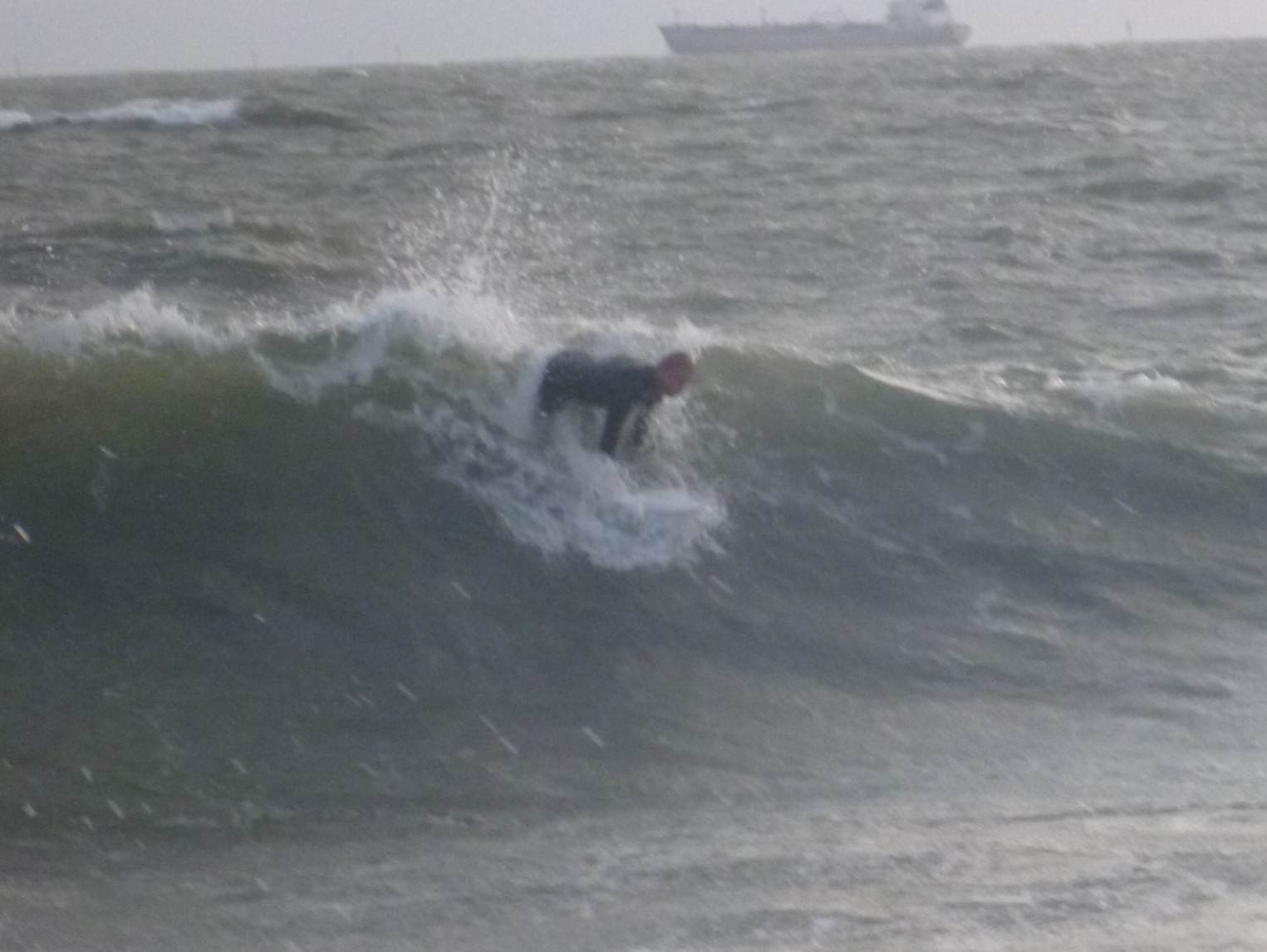 storm swell at Kerferd Rd Pier, 14 Oct 2014
