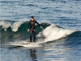 Small waves, plenty sunshine