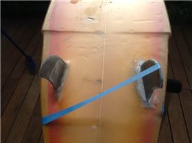 The board looks better now it has two fins