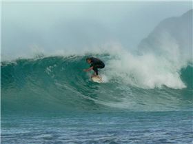 An early morning midweek surf