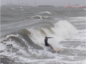 storm waves in Port Phillip