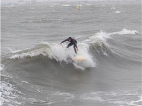 storm waves in Port Phillip