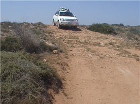 taking the new car off road to get away from the pack