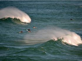 Surfers at Dreamtime Beach