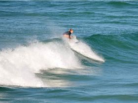 Surfers at Dreamtime Beach