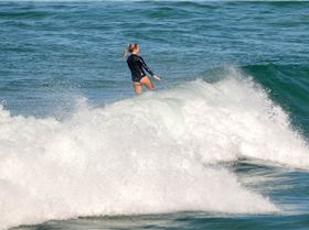 Surfers at Dreamtime Beach