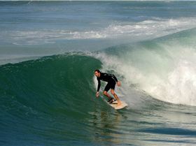 Surfers at Dreamtime Beach