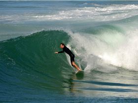 Surfers at Dreamtime Beach