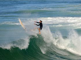 Surfers at Dreamtime Beach
