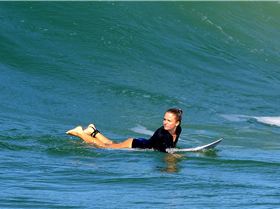 Surfers at Dreamtime Beach
