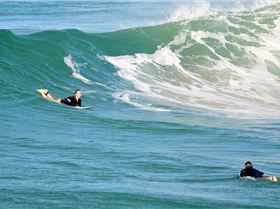 Surfers at Dreamtime Beach