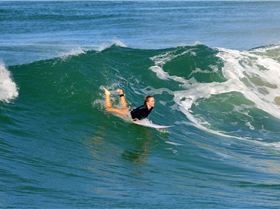 Surfers at Dreamtime Beach