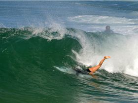 Surfers at Dreamtime Beach