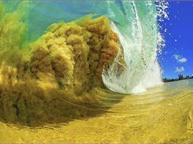 churning wave